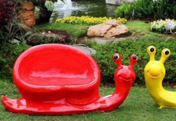 蝸牛坐凳雕塑，公園景觀雕塑，美陳擺件