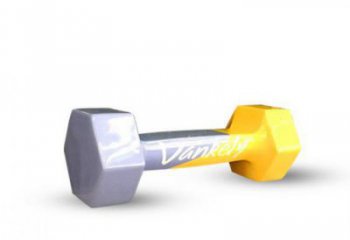 啞鈴坐凳雕塑廠家，商場美陳藝術擺件