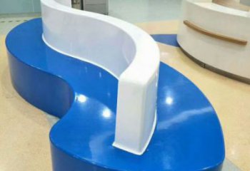 坐凳雕塑，幾何造型，幾何坐凳雕塑制作