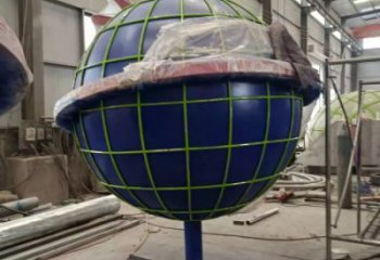 地球雕塑標準，烤漆工藝，不銹鋼地球雕塑精品