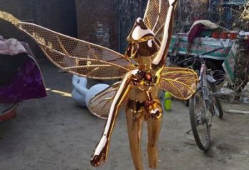 白云小精靈雕塑，抽象卡通雕塑，美陳人物擺件