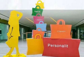 阜新購物人雕塑選定，景觀雕塑，不銹鋼購物人雕塑生產商