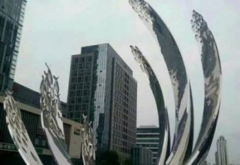 遼陽地面噴泉雕塑小品，圓環結構概念，旱地水景噴泉體系