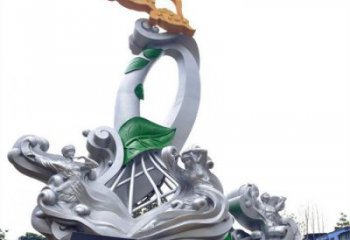 西夏蘭花雕塑承接，城市裝飾，大型蘭花花朵雕塑公司