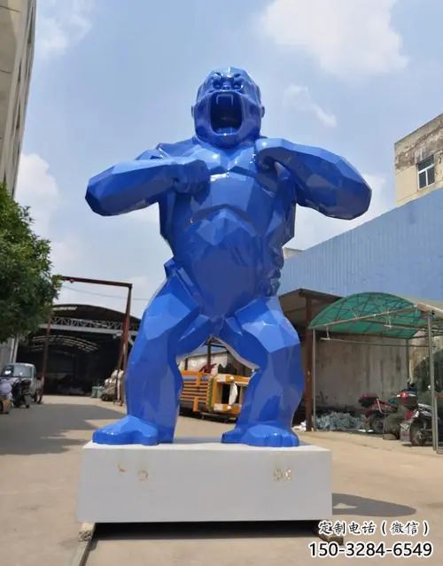 呂梁彩繪黑猩猩雕塑