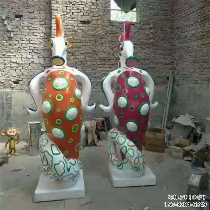 昌吉幼兒園河馬雕塑，動(dòng)漫文化雕塑，卡通動(dòng)物制作