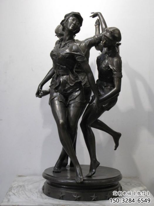 昌吉住宅小區跳舞雕塑