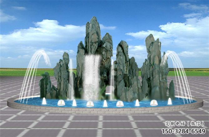 阿勒泰電影變頻噴泉雕塑，水景噴泉雕塑承接