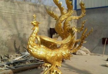隆德鳳凰雕塑廠家，鍛造工藝，銅鳳凰雕塑廠家承接