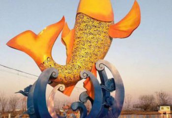 永寧園林鯉魚雕塑