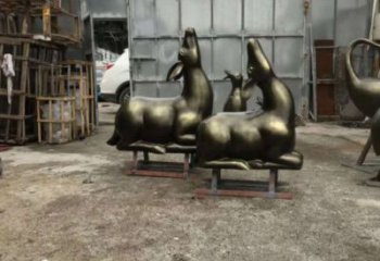 果洛小鹿雕塑選用，鍛造工藝，藝術抽象銅鹿雕塑標準