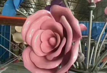 臨沂牡丹花雕塑工廠優(yōu)選，城市裝飾，牡丹花花朵雕塑供給