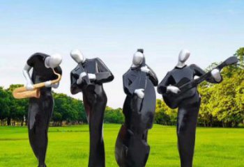 東營(yíng)住宅小區(qū)吹拉彈唱雕塑