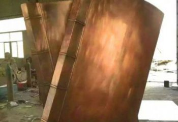 碑林鑄銅書籍供應，街景小品，銅書籍雕塑廠家優價