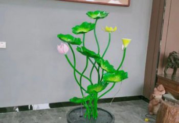 雅安荷花雕塑異型優選，城市裝飾，展示荷花雕塑定做
