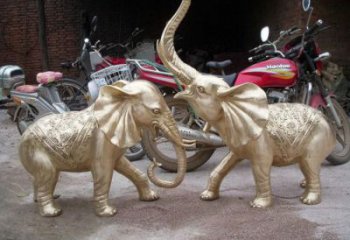 綿陽大象雕塑制造商，小區(qū)擺件，銅大象雕塑提供