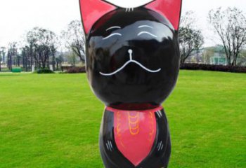 林周廣場小貓雕塑，動物擺件，仿古工藝