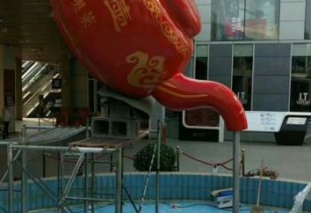 林芝鐵藝水景天壺雕塑，噴泉雕塑，抽象天壺雕塑制作