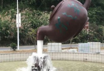 當(dāng)雄小區(qū)天壺標(biāo)志雕塑，多彩藝術(shù)，天壺雕塑生產(chǎn)廠家