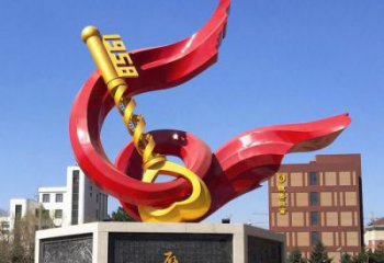 巴音郭楞戶外精神堡壘雕塑