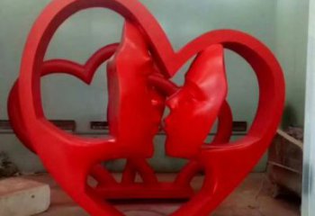 昌吉制造心形人物雕塑供需，鋼管組合，雕塑工程制作供應