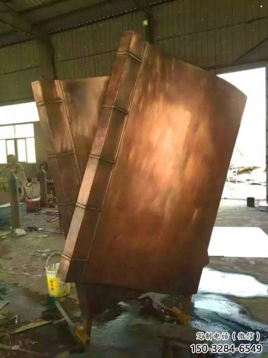 衢州鑄銅書籍供應，街景小品，銅書籍雕塑廠家優價