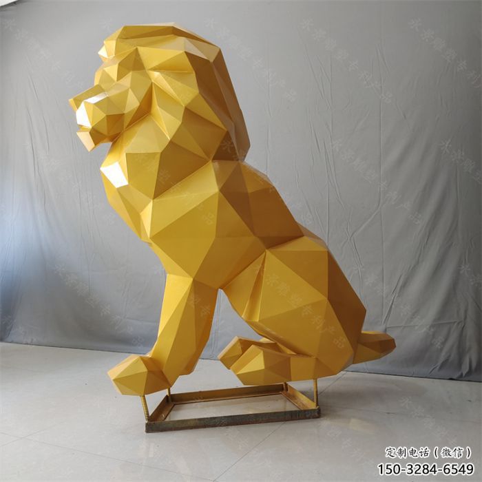 巴南獅子雕塑服務商，動物雕塑，不銹鋼獅子雕塑制作