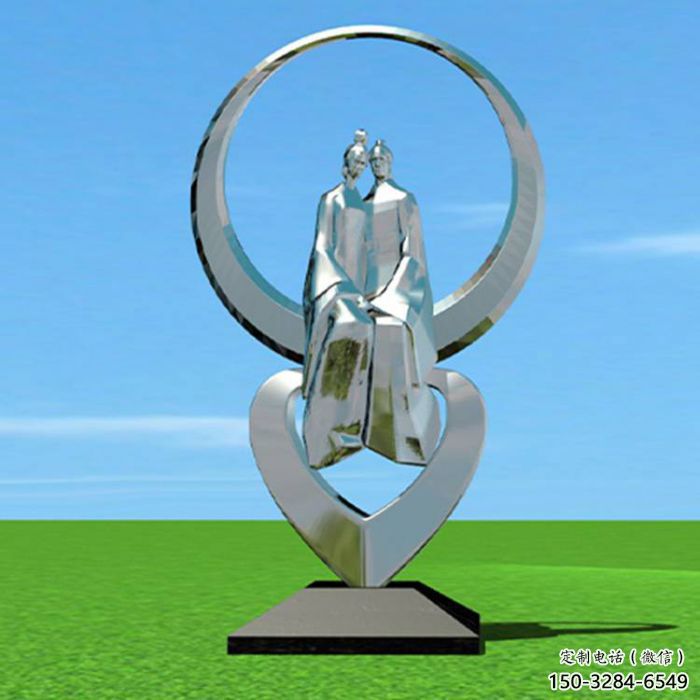 萬州創意牛郎織女雕塑