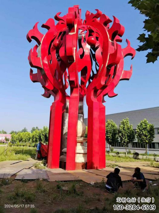 北碚火球雕塑，精神堡壘火球雕塑落地展示