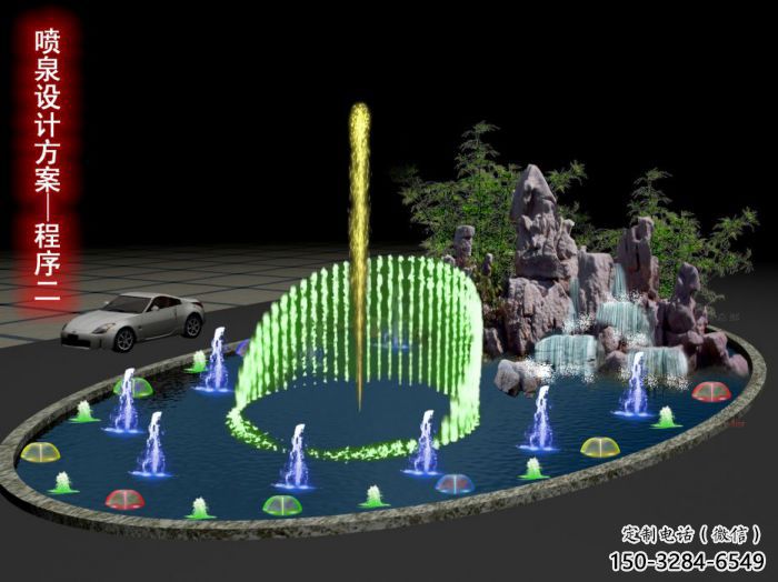 九龍坡旱地漂浮噴泉雕塑，水景藝術噴泉雕塑生產商