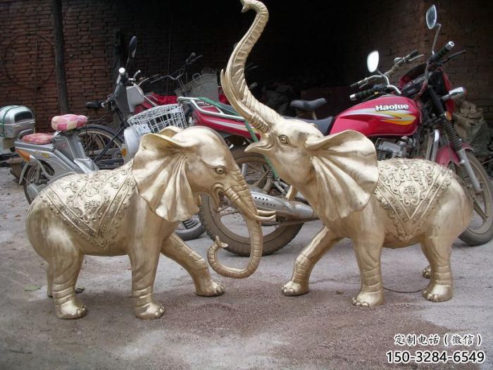 北碚大象雕塑制造商，小區擺件，銅大象雕塑提供