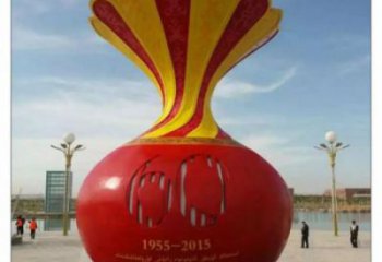 麗江花瓶雕塑工廠選用，街道標(biāo)識，玻璃鋼花瓶雕塑批發(fā)