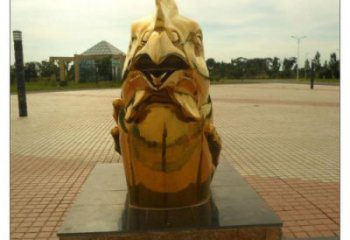 寧波不銹鋼生肖雕塑，鍍鈦工藝，公園廣場戶外擺放