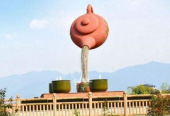 臨安公園天壺雕塑工廠(chǎng)，不銹鋼材質(zhì)，圓雕形式