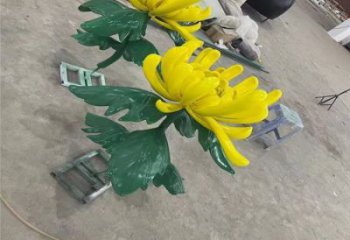 臺州景區菊花雕塑優選，圓雕體系，城市菊花雕塑選定