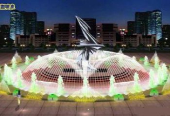 湖州水景搖擺噴泉雕塑，循環噴水模式噴泉雕塑加工