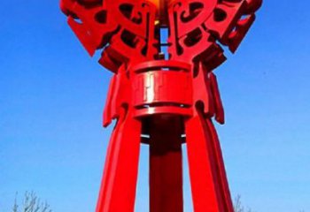 大渡口精神堡壘火球雕塑，城市建筑雕塑，創意藝術設計