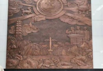 雙橋大門口校徽雕塑