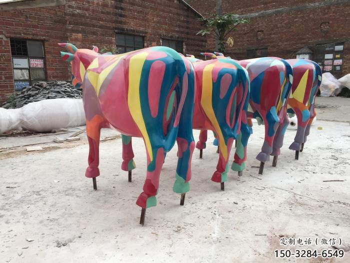 城市小牛雕塑，音樂(lè)擺件，噴砂工藝