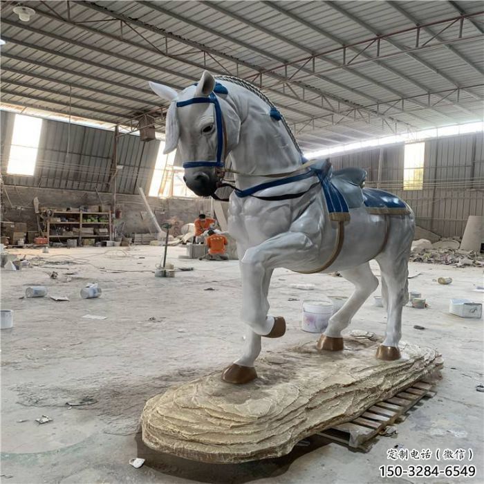 操場戰(zhàn)馬雕塑,公園題材,動物主題