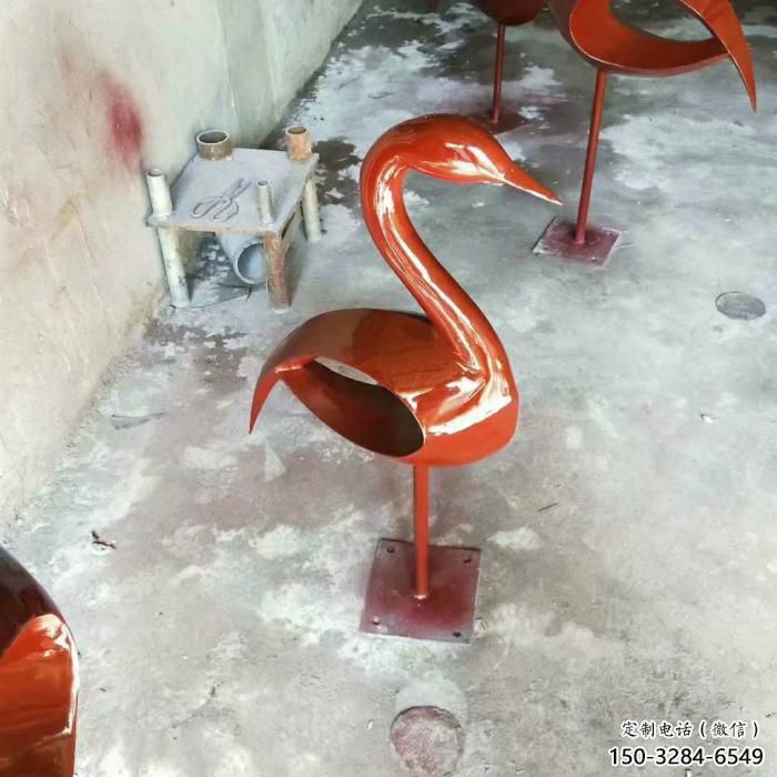 操場鳥類雕塑,景觀題材,鍍銅工藝