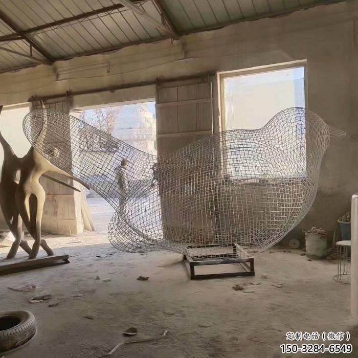 街道鳥類雕塑,動物小品,剪影工藝